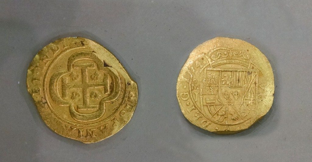 1714 Gold Eight Escudo from Mexico