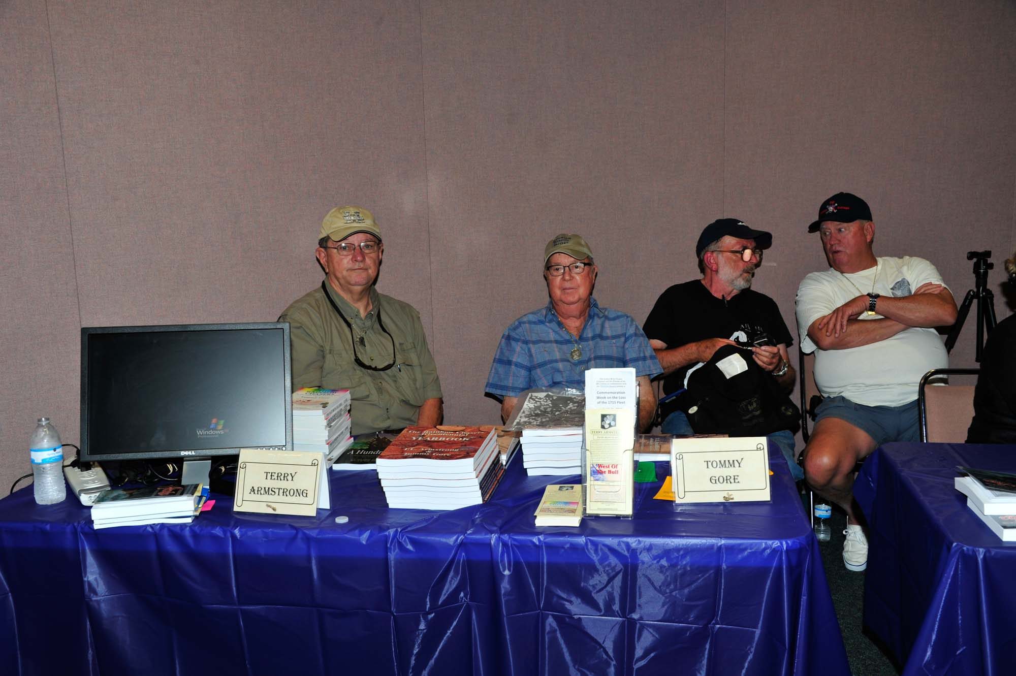 Author Terry Armstrong, Tommy Gore, Bill Diaz and friend