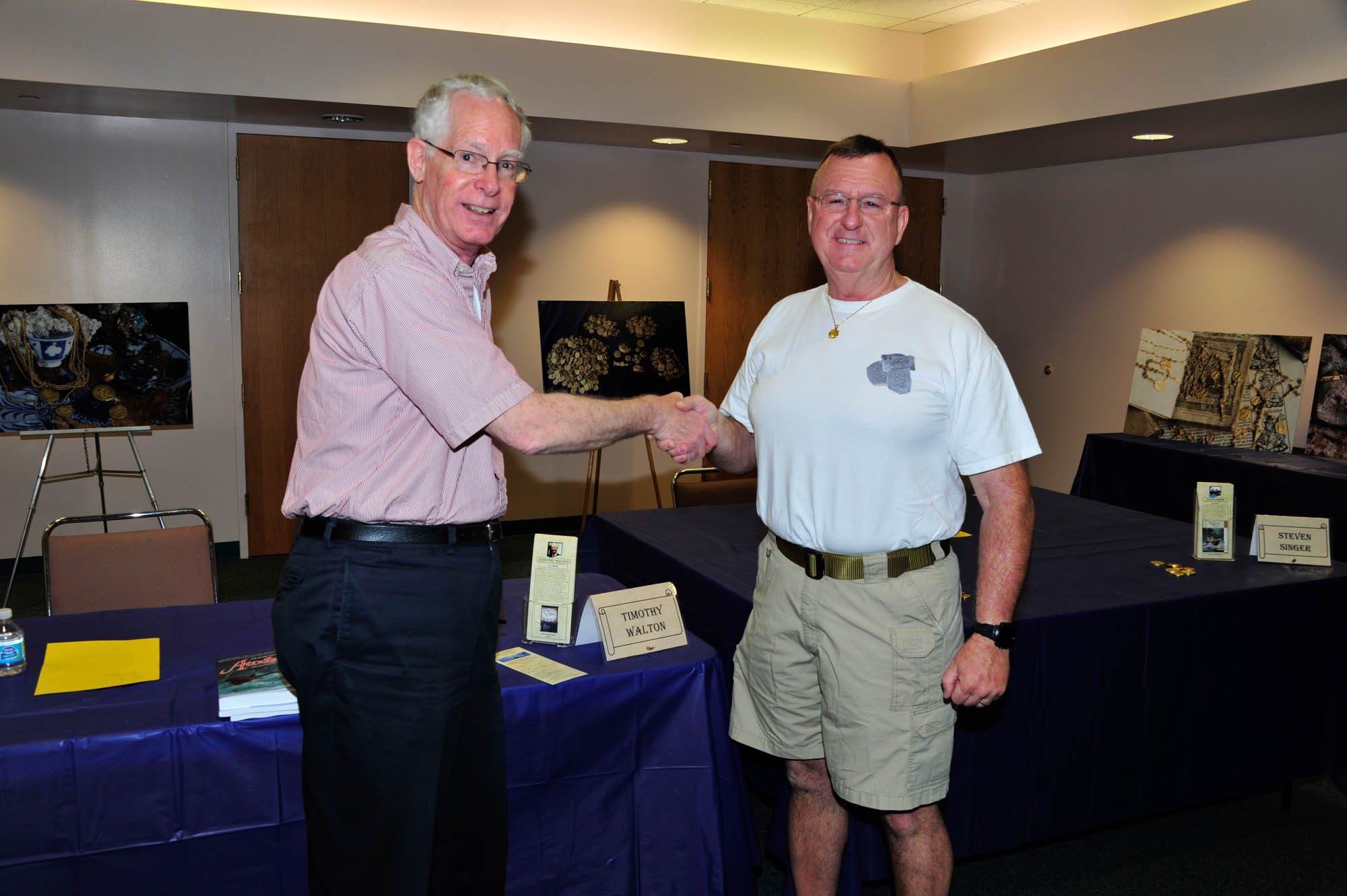 Dr Timothy Walton, author, with diver and author, Mike Brown