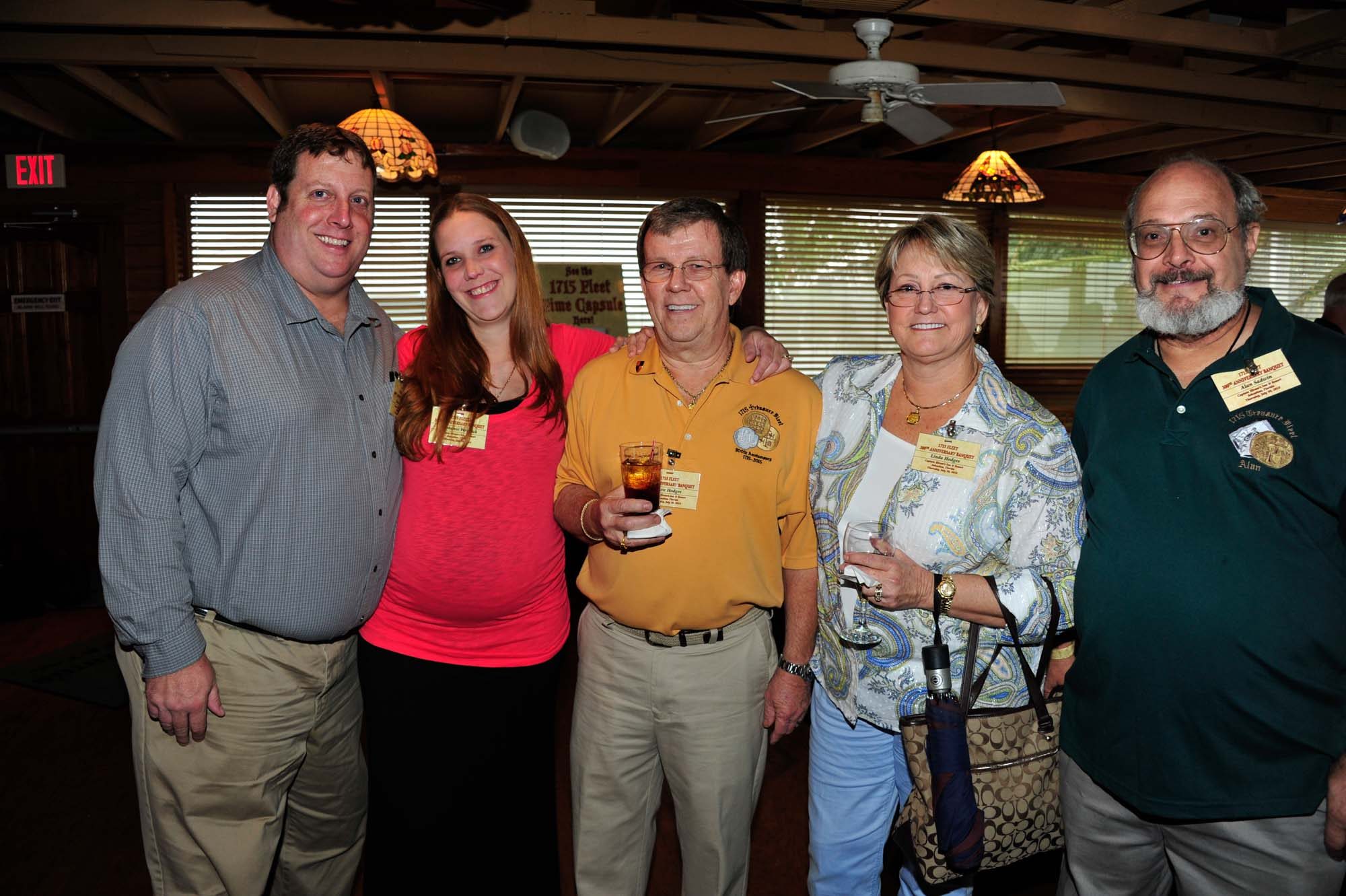From left, Rob Westrick, his wife Stephanie, Steve and Linda Hodges, and Alan Sadwin