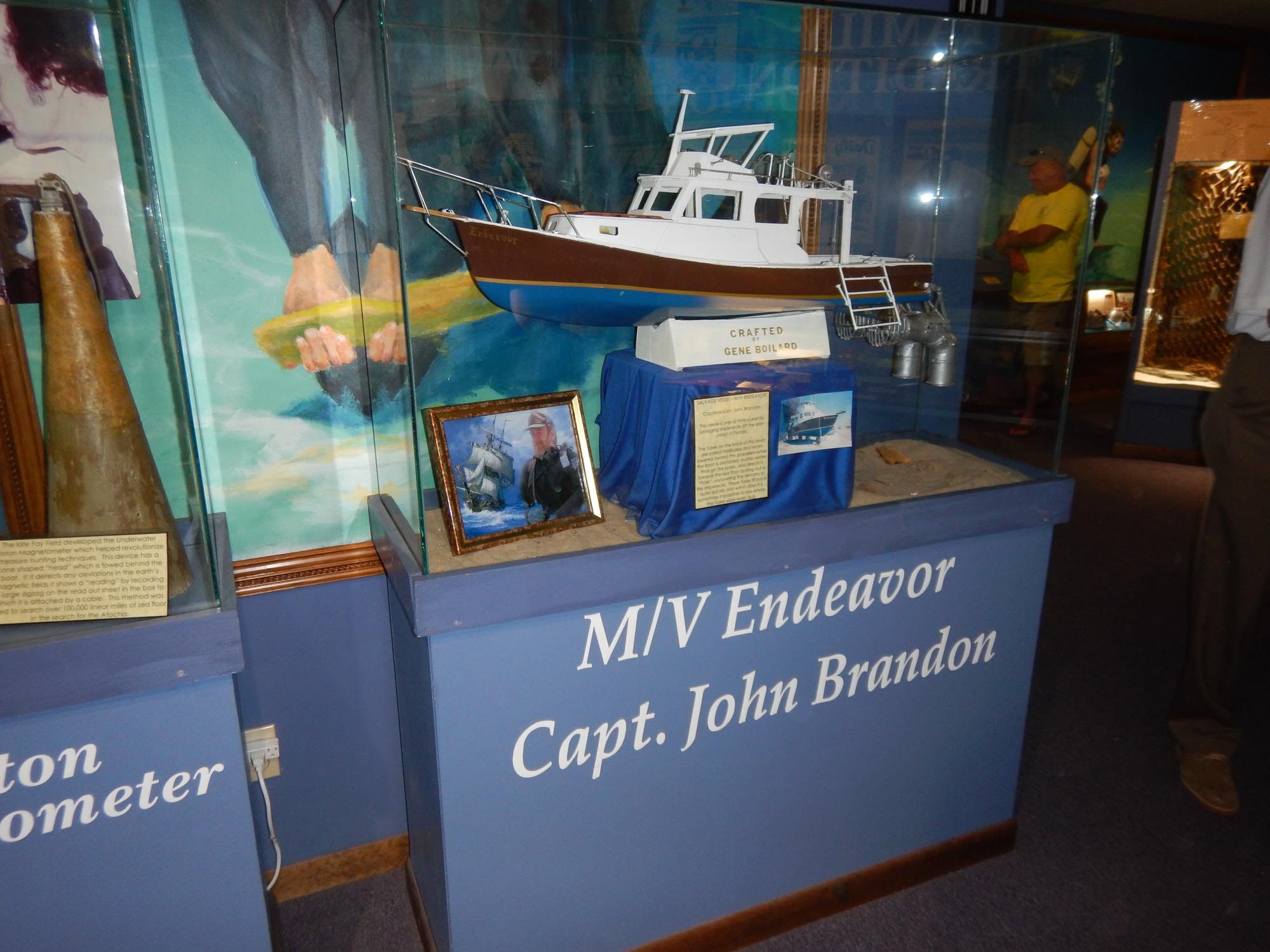 Scale model of the Endeavor, captained by John Brandon of Ft Pierce, Florida
