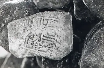 Silver coins, Cabin Wreck, Sebastian, Florida (1968)