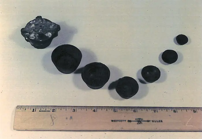 Nested weight set - 1715 Fleet - Cabin Wreck, 1960