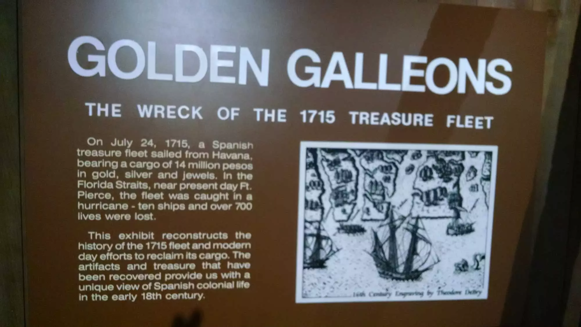 Golg Galleons Museum Sign