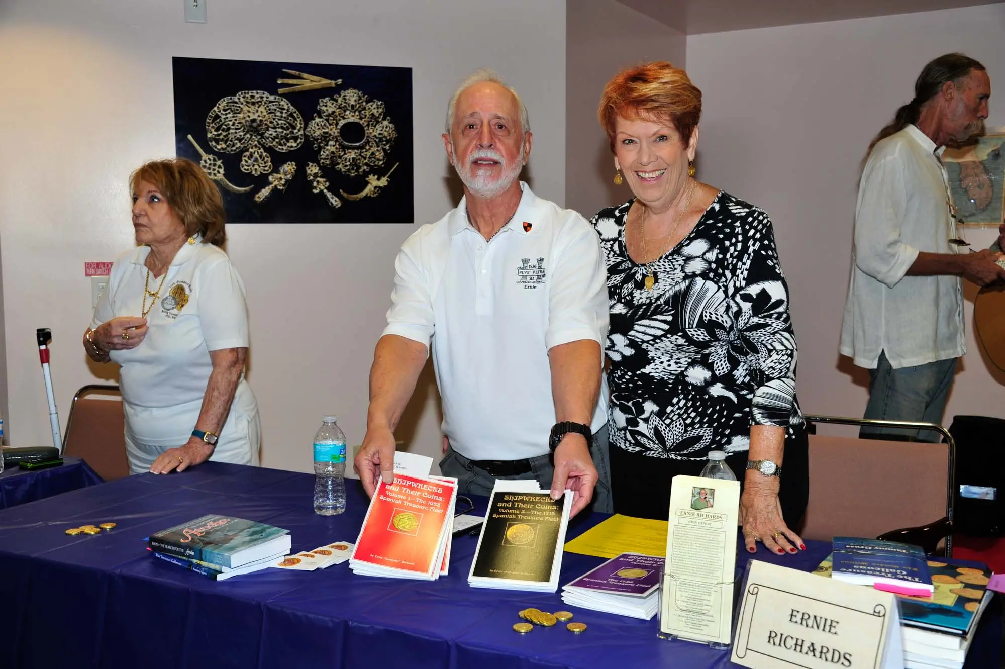 Fleet Society Director Ernie Richards with wife Ellie. To his right is Margaret Weller