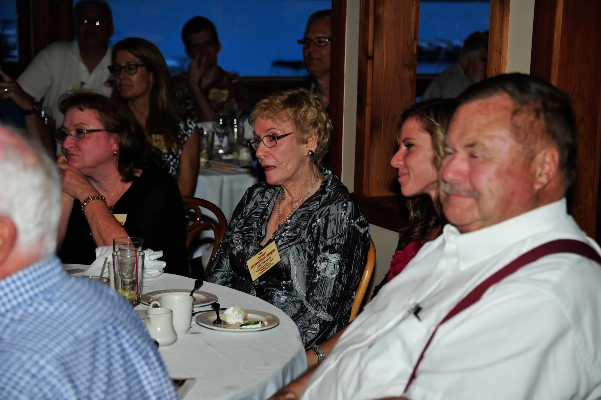 Jane Thompson (center), her daughter Gay Withers (to her right), and grand daughter Jassalyn Withers (to her left). Jane is the widow of Colonel Dan Thompson, one of the original eight members
