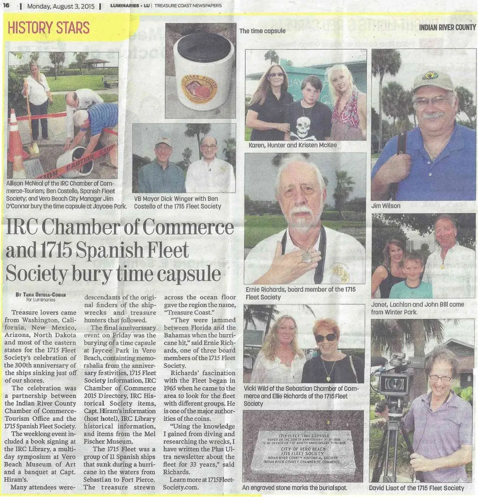 1715 Time Capsule Article