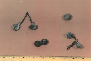 Split shot and musket ball - 1715 Fleet - Cabin Wreck, 1960